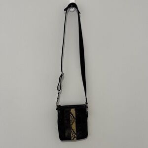 Y2K Coach Stylish Black and Tan Crossbody Bag